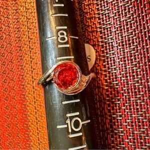 Fragrant Jewels Crimson Wave Ring